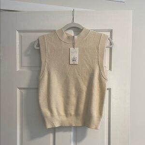 Target Beige Sleeveless Knit Top